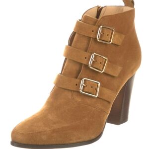 Women's Jimmy Choo Brown/Tan Suede Buckle Ankle Boot 6.5M